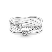 Anello Pandora Donna in Argento Zirconia 199400C01-48 - 199400C01-52